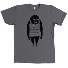 Banksy Laugh Now But One Day We’ll Be In Charge Monkey Bella + Canvas Shirt