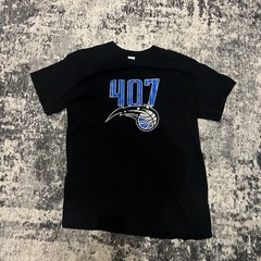 Fox Sports Florida Orlando Magic T-Shirt 407 NBA Black Large Tee