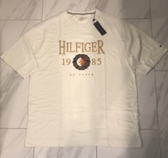 Tommy Hilfiger Oversized Logo T-Shirt White Gold (Measurements in Desc.) $49.50
