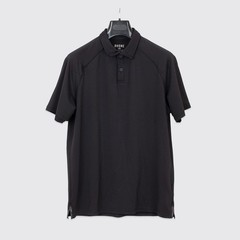 Rhone Polo Shirt Size M Black Lightweight Pique Mesh Delta Breathable Anti-Odor
