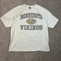 Fruit of the Loom Lofteez Minnesota Vikings T-Shirt Mens XL Gray Heather NFL