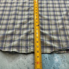 Nautica Men’s Classic Fit Stretch Plaid Long Sleeve Button-Up Shirt L Blue