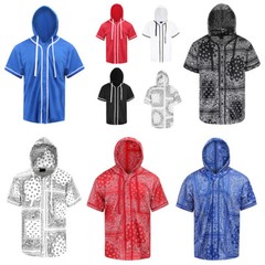 Victorious Men’s Essential Hoodie Bandana Baseball Short Sleeve Jersey BJ63BJ64