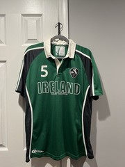 Croker Sports Ireland Rugby Shirt Men’s Medium Green #5 NWT