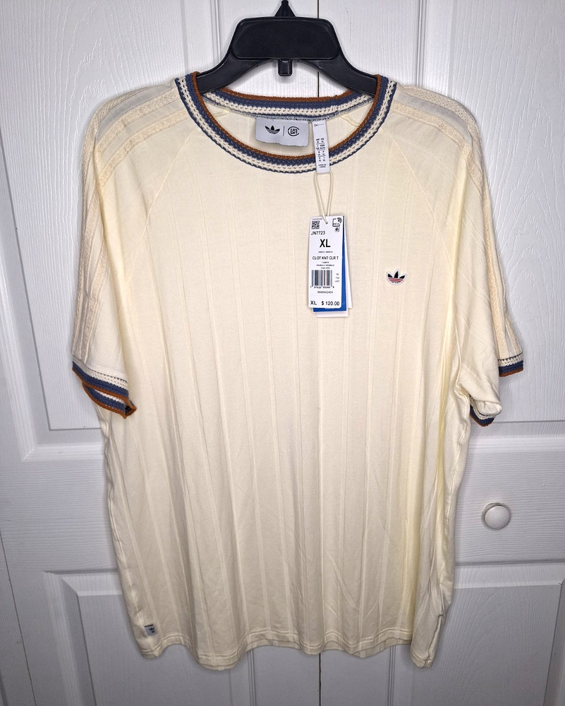 Adidas Originals Clot Knit Rib Tee By Edison Chen JN7723 size XL
