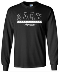 Cary North Carolina T-Shirt Long Sleeve Graphic tee