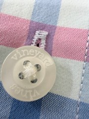 Vineyard Vines Performance Classic Fit Tucker Check Shirt Blue Pink White M
