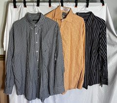 Lot of 3 Nautica, TD Thomas Dean, William Shirts Long Sleeve Multi Colors XXL