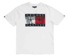 “Crooks & Castles Crooks Figure White Short Sleeve T-Shirt – XL