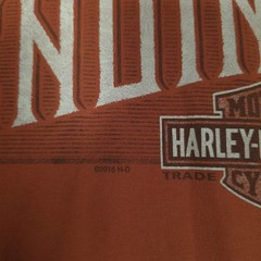 Genuine Harley-Davidson Atlantic City NJ Graphic Tee T-Shirt Mens 2XL Orange