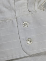 Thomas Pink Shirt Men 18/35.5 White Check Textured Button Up Long Sleeve Made UK