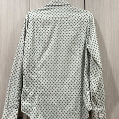 Bonobos | Tech Performance Button-Up Shirt | White & Green Starfish | Medium