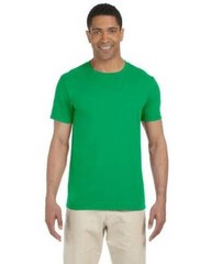 Gildan G640 Adult Unisex Softstyle® tshirt MD Medium Irish Green Shirt