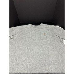 Carhartt Shirt Mens 3XL Original Fit Light Gray Short Sleeve Pocket Work Wear