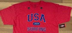 TEAM USA SURFING 2021 Mens XXL Red White Blue T-Shirt Tokyo JACKS SURFBOARDS New