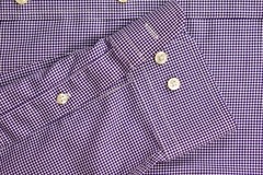 Jos. A. Bank Purple Houndstooth Button Down Collar Cotton Dress Shirt Sz: Large