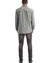 Mens Tactical Hiking Shirt Cargo Work Long Sleeve Shirts Quick Dry Performance T
