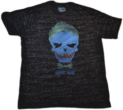 DC Comics Suicide Squad Mens Jared Leto Logo Heathered Black Shirt New S-XL
