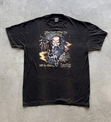 Harley Davidson 1989 Vintage 3D Emblem Last Biker On Earth Wizard Size XL Hawaii