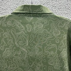 Texas Standard Polo Shirt Mens XL Green Geometric Golf Performance Western Polo