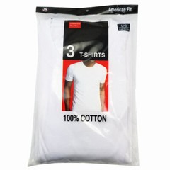 3-12 Pcs Mens V/Crew-Neck 100% Cotton T-Shirts Undershirts Tee White Size S-XL