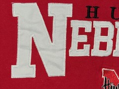 Nebraska Cornhuskers Huskers Red Embroidered T-shirt XL by Old Varsity Brand