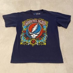 Liquid Blue Grateful Dead T-Shirt Mens Medium Blue Steal Your Roses Short Sleeve