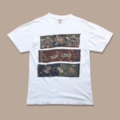 90s Oneita Animal Graphic T-Shirt Turtle Lizard Frog USA Made