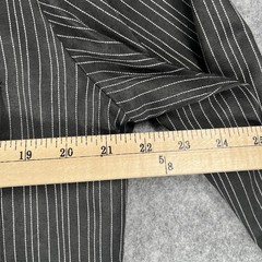 Roper Shirt Mens Medium Black White Pinstripe Western Pearl Snap Long Sleeve