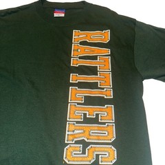 Y2K VTG Champion FAMU Rattlers T Shirt Mens L Green Florida AM HBCU Football
