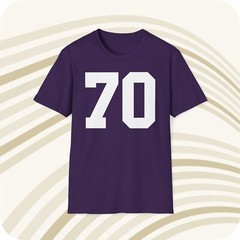 Jim Marshall #70 Minnesota Vikings Jersey T-Shirt – Front & Back Print