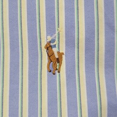 Ralph Lauren Classic Men 16.5-42 Button Up Shirt Flesh Pony Multicolor Stripe