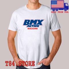 BMX Action Magazine Men’s White Size S to 5XL