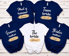 Custom Personalised Hen Party T shirts Team Bride Bride Tribe, Riana Party