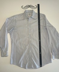 Brooks Brothers Shirt Men’s Plaid Dress Shirt Button Front Long Sleeve 16 34 L