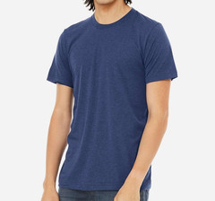 NEW Blank Bella + Canvas Triblend Unisex/Mens T-Shirt #3413 Various Colors