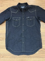 IHSH-444 Iron Heart 7oz Linen Chambray Size Large BNWOT