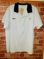 Nike Polo USA Shirt Bowling Sew Eagle Casual Dri-Fit FD6281-441 Men’s Size XL