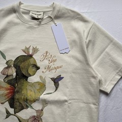 Pas Une Marque Luxury Graphic Tee T-Shirt Cream Brand New Medium M