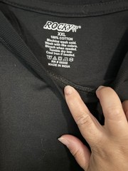 Rocky Men’s Black Bearded Dragon Pocket Graphic Crew Neck Cotton T-Shirt XXL