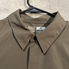 5.11 Tactical Freedom Flex Woven Shirt Mens XL Green Long Sleeve Button Up