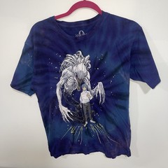 Crunchyroll Jujutsu Kaisen Yuta Rika Tie Dye Graphic T-Shirt Mens Medium Blue