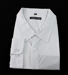 James Tailor Men’s Solid Button Down Collared Shirt EJ3 White Size 3XL NWT