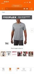 Milwaukee FREEFLEX Men’s Crew Neck Short Sleeve T-Shirt Gray XL 603G-XL