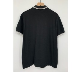 Lacoste Polo Shirt Mens XXL/ 7 Black Slim Fit Pique Short Sleeve Tipped Collar