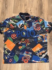 Polo Ralph Lauren Mens 2016 Poster Print Polo Shirt Classic Fit Size X-Large