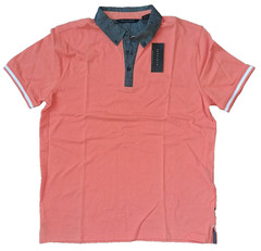 Sean John New Mens Fashion Designer Collard Short Sleeve Shirt Size Medium