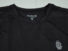 Hurley Mens Icon Sleeve less Sun Black Beach Summer Shirt Quick Dry UPF 50+