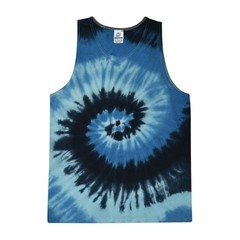 Multi-Color Tie Dye Tank Tops Sleeveless T-Shirts Adult S to XXXL Cotton