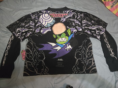 Civil Regime x Powerpuff Girls Graphic Logo Crew Neck Long Sleeve Tee Black S